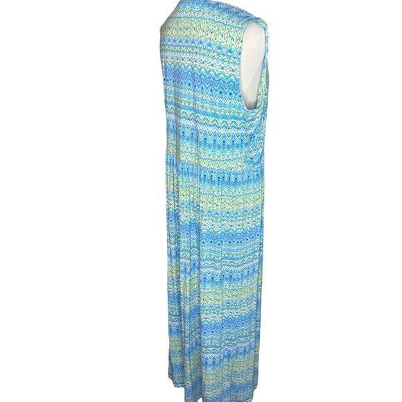 J.‎ Jill Very Beautiful Knit Printed Crossover Maxi Dress Size 1X - Picture 4 of 5